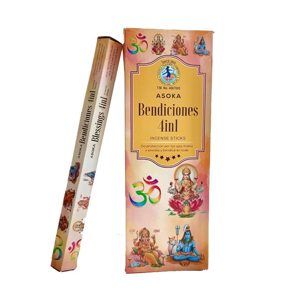 Asoka Hexagonal - Ganesha Asoka Bendiciones 4 EN 1