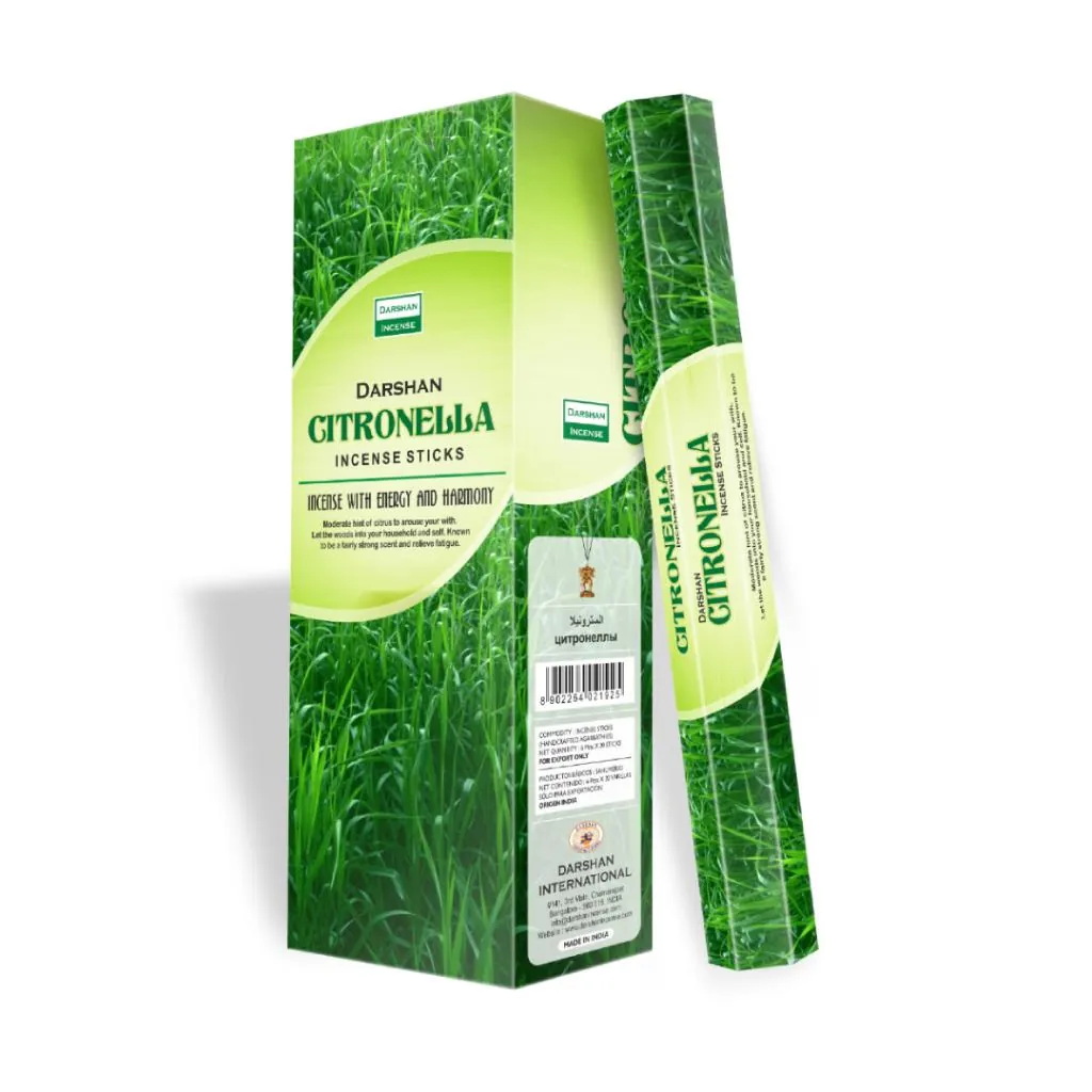 Darshan Hexagonal - Sahumerio Hexa Darshan Citronella