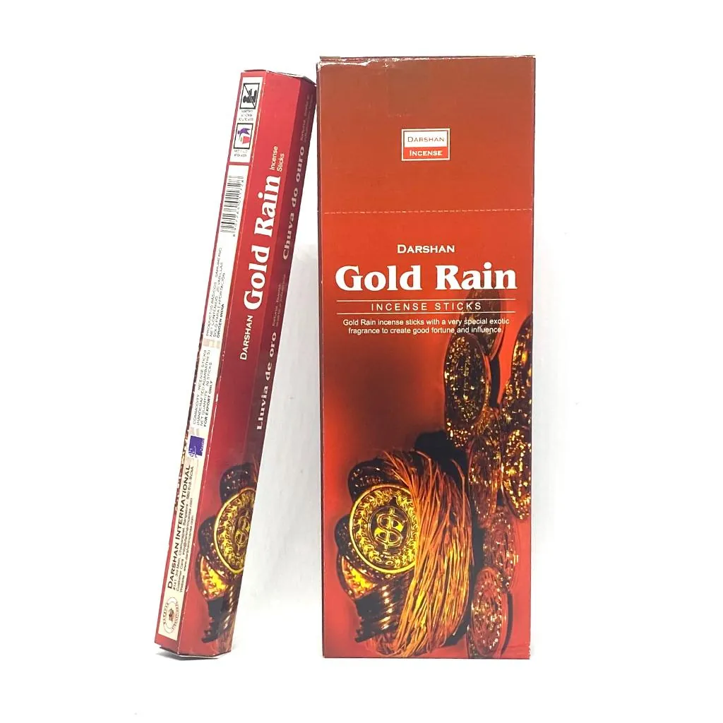 Darshan Hexagonal - Sahumerio Hexa Darshan Gold Rain