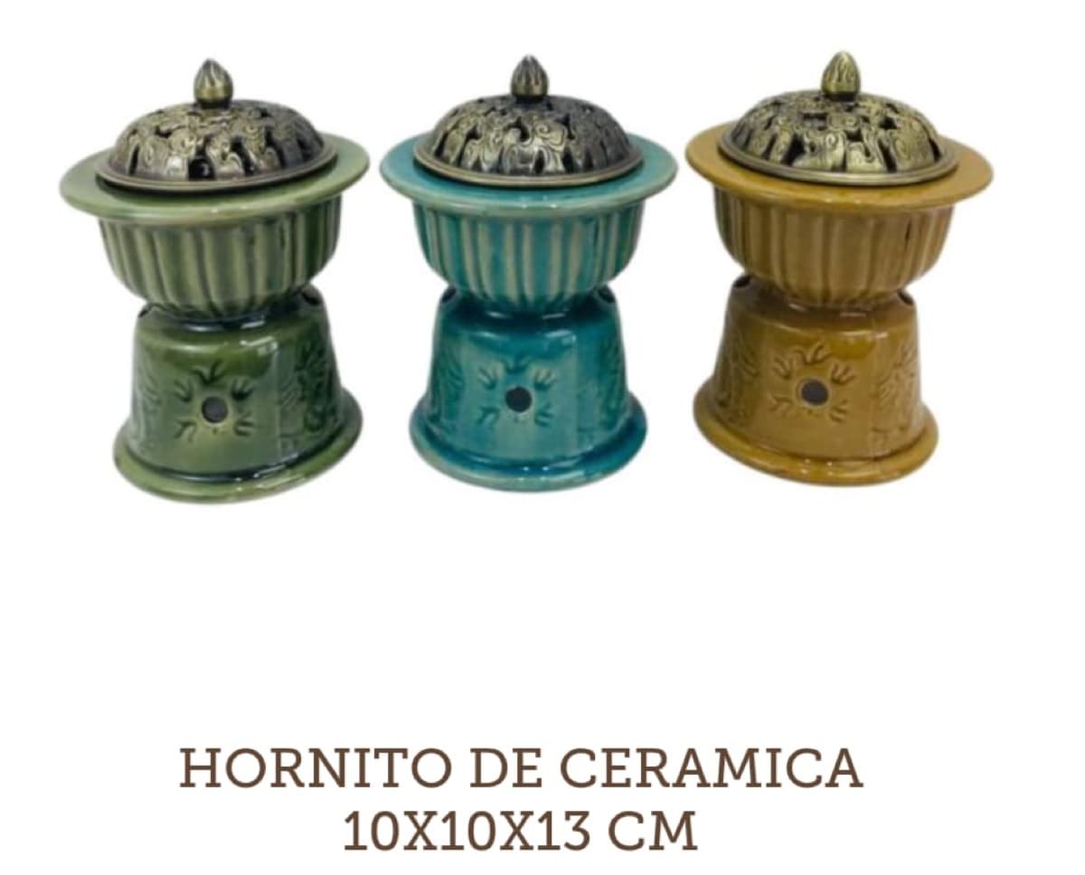Hornito de cerámica 10x10x13 cm - Hornito Ceramica 10x10x13