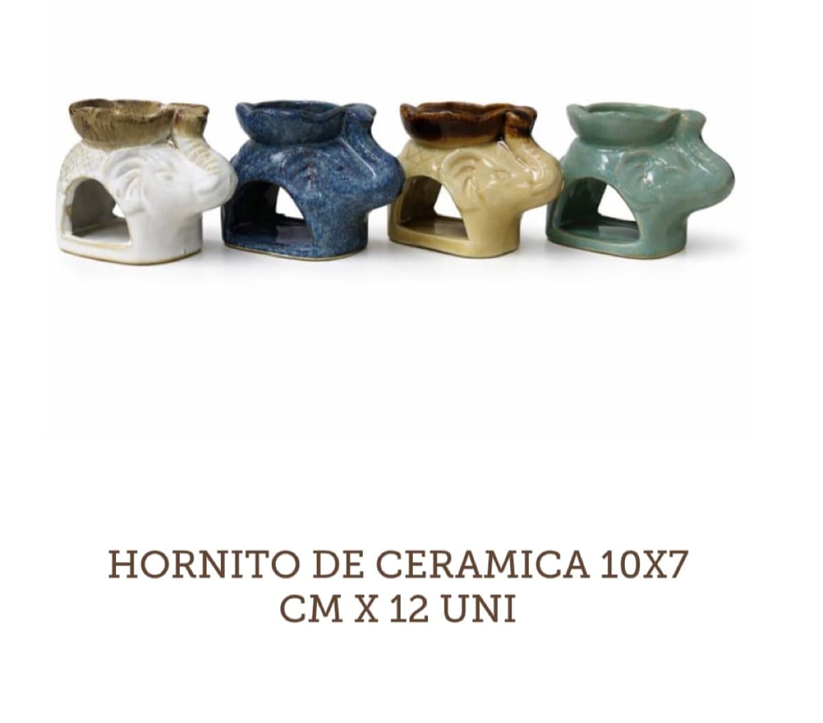 Hornito de cerámica 10x7 cm - Hornito Ceramica 10x7 X12