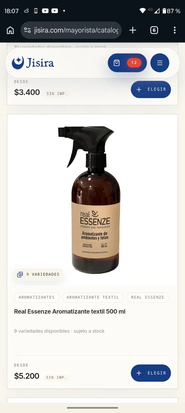 Real Essenze Aromatizante textil 500 ml